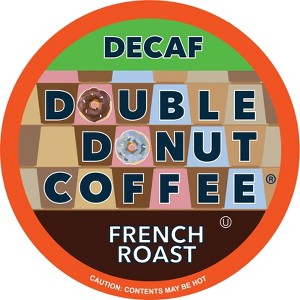 Double Donut Decaf French Roast Coffee Pods - 1 of 4