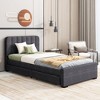 Twin Size Platform Bed with 2 Storage Drawers and Headboard with USB - 3 of 4