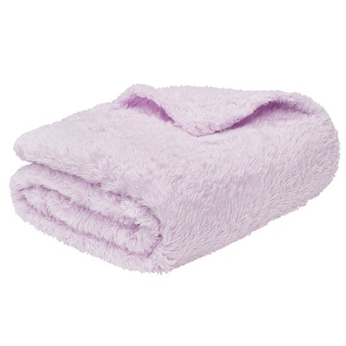 Pavilia Plush Throw Blanket For Couch Bed, Faux Shearling Blanket And Throw  For Sofa Home Decor, Lavender/twin - 60x80 : Target