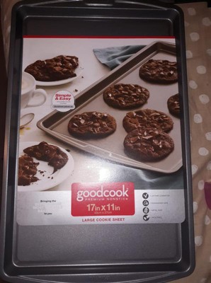 Goodcook Dishwasher Safe Nonstick Steel Xl Cookie Sheet, 15'' X 21'',  Gray,1 Pack : Target