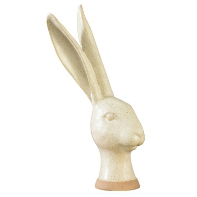 HomeRoots 13" White Polyresin Tabletop Sculpture