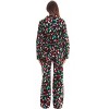 #FollowMe Printed Flannel Button-Front PJ Pant Set  Classic, Cozy Sleepwear - 3 of 3