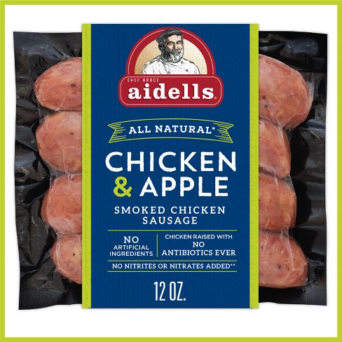Aidells Chicken & Apple Smoked Chicken Sausage - 12oz/4ct : Target