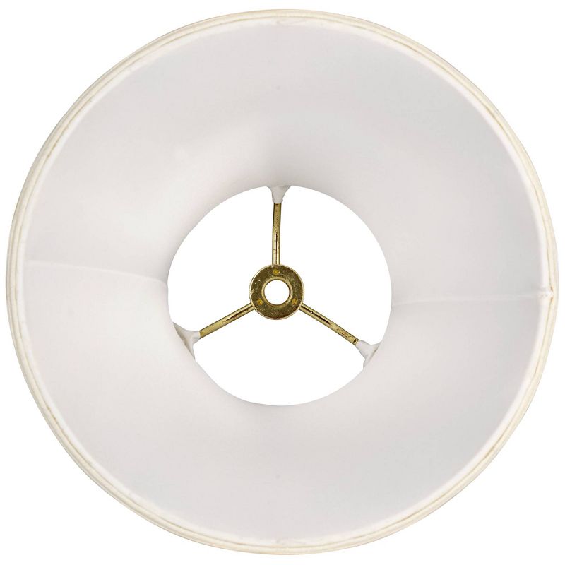 Imperial Shade Set of 2 Round Bell Lamp Shades Cream Small 4.5" Top x 9" Bottom x 8" Slant x 7.5" High Spider with Replacement Harp and Finial Fitting, 5 of 8