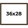 PosterPalooza | Ornate Brown Picture Frame - UV Acrylic, Backing Board, Hanging Hardware Included - 2 of 4