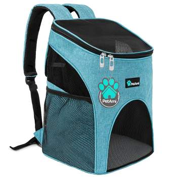 PetAmi Small Dogs Cats Backpack Carrier, Airline Approved Pet Ventilated Safety Strap Buckle for Hiking Travel Camping Outdoor