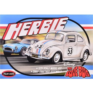 Skill 2 Model Kit Volkswagen Beetle Herbie "The Love Bug" (1969) Movie 1/25 Scale Model by Polar Lights - 1 of 4