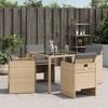 Garden Chair PE rattan, powder-coated steel vidaXL - 4 of 4