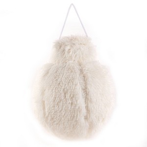 Christmas Magic 12.5"x16" Fur Ornament Decoration White - 1 of 3