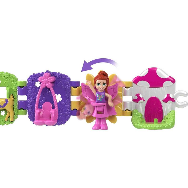Polly Pocket Bracelet Treasures Mushroom Wearables with Snap-Together Sections and Micro Doll, 2 of 7