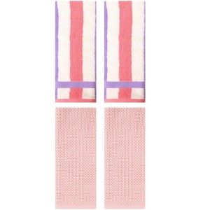 REGALWOVEN 4 Pcs Bathroom Hotel and Spa Waffle Cotton Hand Towels - 1 of 4
