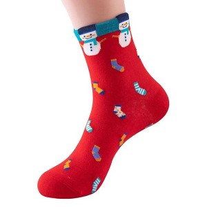 Cute Holiday Pattern Socks (Women's Sizes, Adult Medium) from the Sock Panda - Great for Christmas Time - 1 of 3