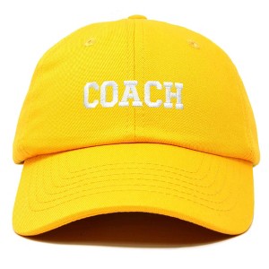Dalix Coach Embroidered Sports League Baseball Cap Adjustable Dad Hat Mens - 1 of 4