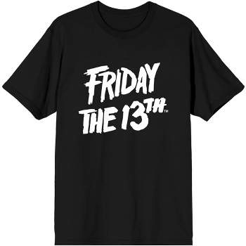 Friday the 13th 3D Logo Black Short Sleeve Tee Shirt