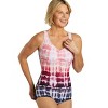 Sporti Sporti Shibori Conservative Printed Ombre Girl Leg One Piece Swimsuit Watermelon 12 - 2 of 4