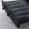 54.3" Fabric 2-Seater Sofa Bed with 2 Pillows & High-Density Sponge Cushioning - 2 of 4