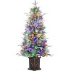 4.5 FT  Premium Snow Flocked Artificial Christmas Tree, Mini Xmas Pine Tree for Christmas Decoration,Yard,Home,Office - 2 of 4