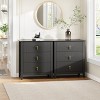 Fluted Dresser for Bedroom 27.5" Wide, 3-Drawer Wood Dresser Nightstand for Bedroom, Modern Chest of Drawers - 4 of 4