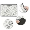 Unique Bargains Dish Drying Mat White Black 15.75"x11.81" - 3 of 4