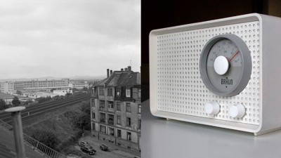 Braun Black Classic Analog Alarm Clock with Luminous Hands