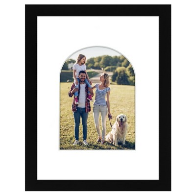 Americanflat 9" x 12" Picture Frame with Mat - Arch Design - Stylish Decor for Living Rooms, Dorms, Offices & More
