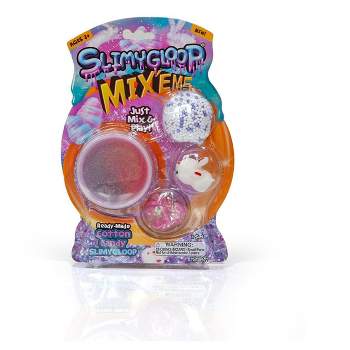Slimygloop Mix'Ems DIY Slime Kit For Kids  Includes 10 Slime Colors & 8 Mix -Ins 