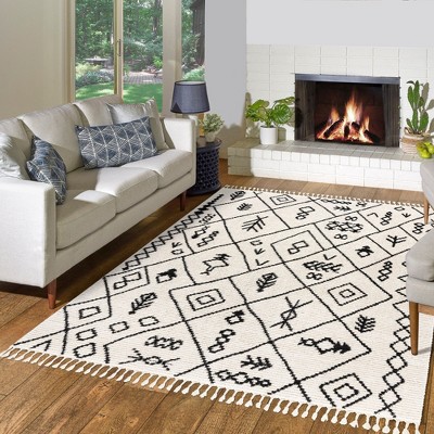 Gertmenian Rafe Kylo Bohemian Moroccan Microfiber Polyester Indoor Area Rug
