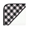 Hudson Baby Infant Boy Cotton Rich Hooded Towels, Black Moose, One Size - 3 of 4