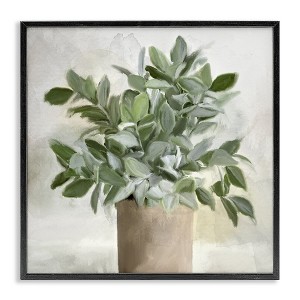 Stupell Industries Lush Green House Plant Leaves Detailed Painting, 12" x 12" - 1 of 4