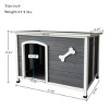 VASIP Outdoor Large Wooden Dog House - Waterproof, Windproof and Warm, Easy-Assemble,Dog Kennel - 2 of 4