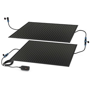Costway 1/2/3 PCS 30" x 30" Heated Snow Melting Mat with 3 in/h Speed Non-Slip Rubber Walkway - 1 of 4