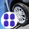 Unique Bargains Valve Stem Caps Handmade Faux Crystal Rhinestone Universal Auto Car Tire Valve Caps Chrome Dustproof Bling 4 Pcs - 2 of 4