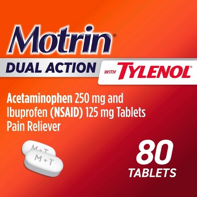 Motrin Acetaminophen Dual Action with Tylenol Pain Reliever