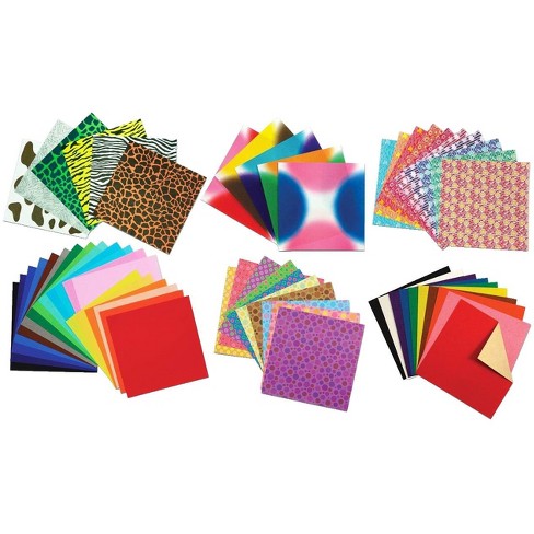 Sax Origami Paper School Pk Assorted Patterns And Colors 269