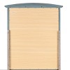 GlasFlength Decorative Wall Mirrors Modern Framed Mirror with Vibrant Accent Simple Design for Contemporary Living Room, Blue, 37"*2"*35" - 4 of 4