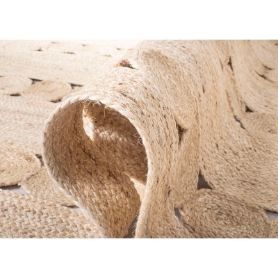 Hand-Knotted Ivory Jute 8' x 10' Area Rug