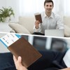 Generic Leather Passport Cover, RFID Passport Wallet Case Travel Passport Holder - 3 of 4