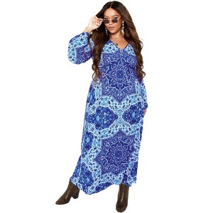 Avenue Women's Plus Size Skylar Maxi Dress - 1 of 4