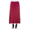 24seven Comfort Apparel Women's Elastic Waist Maxi Skirt - 3 of 4