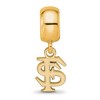Black Bow Jewelry 14k Yellow Gold Plated Sterling Silver Florida State Seminoles NCAA Bead Charm - 3 of 4