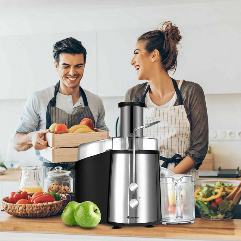 Costway Electric Juicer Wide Mouth Fruit & Vegetable Centrifugal Juice Extractor 2 Speed, 2 of 11