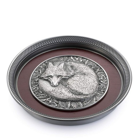 Royal Selangor Hand Finished Woodland Collection Pewter Fox Dish Gift - image 1 of 4