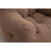 NicBex Classic Teddy Fabric Bean Bag Chair, Comfy Ergonomic Lazy Sofa with Memory Foam for Dorm, Living Room, Bedroom, Coffee - 4 of 4