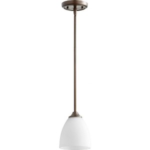 Quorum Lighting Jardin 1-Light Pendant, Oiled Bronze, 5.5W, 6.5H - 1 of 1
