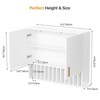 Hair Color Organizer Rack, Wall-Mounted Adjustable Shelves Salon Cabinet, White - 3 of 4