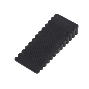 Unique Bargains Door Stop Under-Door Installation Small Wave Edges 3.66"x1.57"x0.59" 1 Pc - 1 of 4