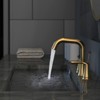 Gulches Brushed Gold Widespread Bathroom Faucet, 8-Inch 3-Hole Sink Faucet with 2 Handles, Pop Up Drain Assembly, 100% Lead-Free - 3 of 4