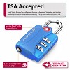 Fosmon 2 Pack TSA Locks for Luggage, Padlock Combination Lock Easy to Set TSA Luggage Locks TSA Approved for Travel Suitcase Backpack & Locker, Blue - 2 of 4