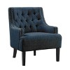 CAVINAS Polyester Accent Chair with Tufted Backrest and Wood Legs,Modern Upholstered Living Room Chairs,Reading Chairs for Living Room - 2 of 4