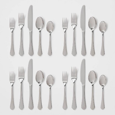 20pc Lyons 18/10 Stainless Steel Flatware Set - Threshold Signature&#8482;